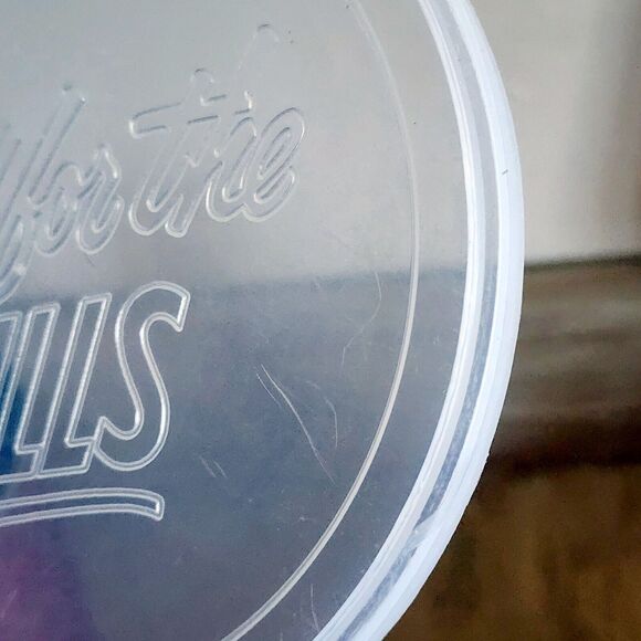 Vintage 7" Hills Brothers / Bros Coffee Can Red Atomic MCM Snowflakes W/ Lid - Picture 5 of 16